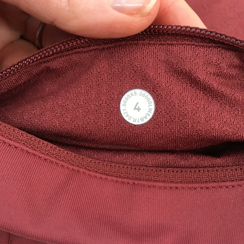 Lululemon Pace Rival Skirt Skort Sz 4 Mulled Wine Maroon Pickleball Tennis Run